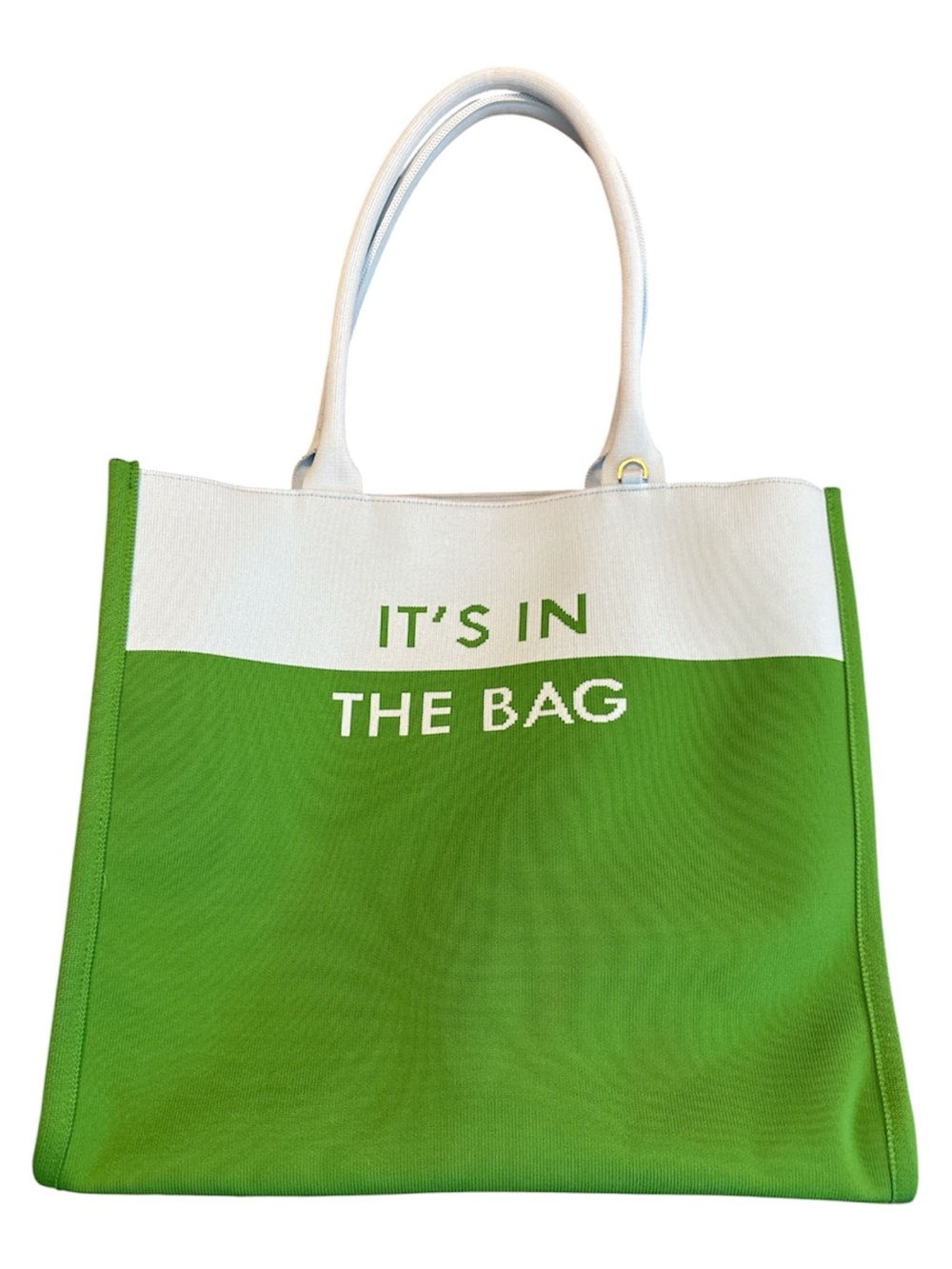 Kate Spade - “IT'S IN THE BAG” Green & Sky blue Large tote
